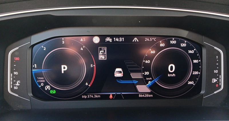 Volkswagen Tiguan cena 154900 przebieg: 86416, rok produkcji 2020 z Kolno małe 781
